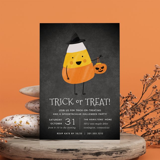 Invitación Dulce de maíz dulce o fiesta de Halloween (Subido por el creador)