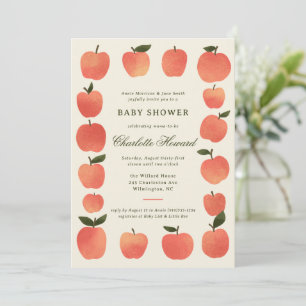 Invitación Dulce de manzana de cosecha de otoño para baby sho