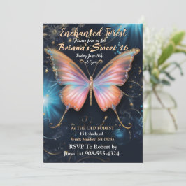 Invitación Dulce de mariposa de bosque encantado 16 Invitació