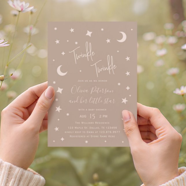 Invitación Dulce de Nacimiento Twinkle Twinkle Little Star (Subido por el creador)