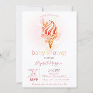 Invitación Dulce de Polka Dots Baby Shower
