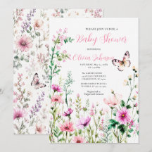 Dulce de Shower de Bebé Floral de Jardín Rosa Silv