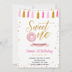 Invitación dulce de un cumpleaños