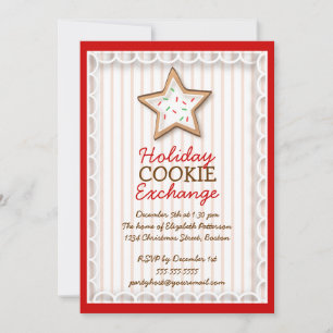 Invitación dulce de vacaciones de navidades Cookie