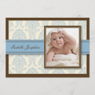 Invitación dulce del nacimiento del chocolate del