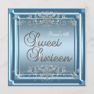 Invitación Dulce Dieciséis Aniversario Chica del Adolescente