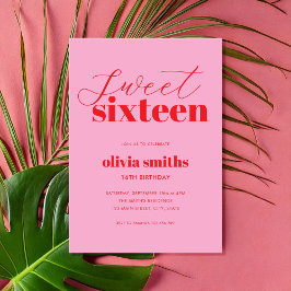Invitación Dulce Dieciséis Aniversario del Nacimiento del Roj
