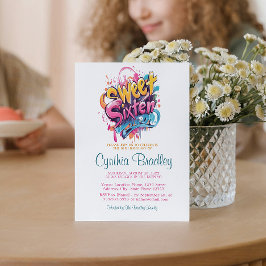 Invitación Dulce Dieciséis cumpleaños Fiesta I Graffiti estil