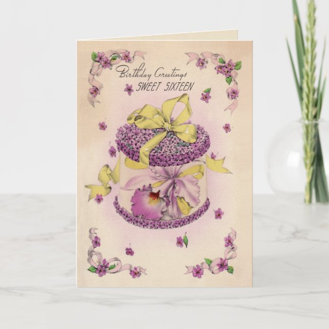Invitación Dulce dieciséis del ramillete de la orquídea (Anverso)
