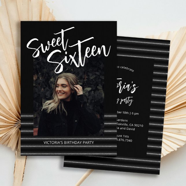 Invitación Dulce Dieciséis días de fiesta de cumpleaños del P (Subido por el creador)