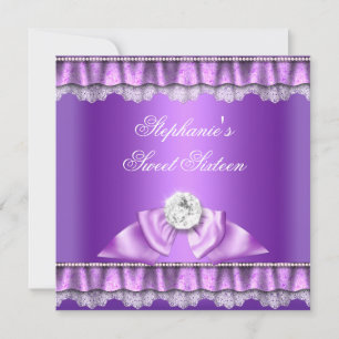 Invitación Dulce Dieciséis Dulces 16 Fiesta de Cumpleaños Mor