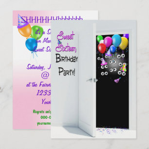 Invitación Dulce Dieciséis Fiesta Sorpresivo