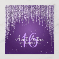 Dulce Dieciséis Fiestas Noche Dazzle Purple