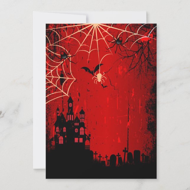 Invitación Dulce Dieciséis Halloween Celebración del Cumpleañ (Anverso)