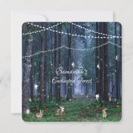 Invitación Dulce Dieciséis Hermanos de Fe Forestal Encantados