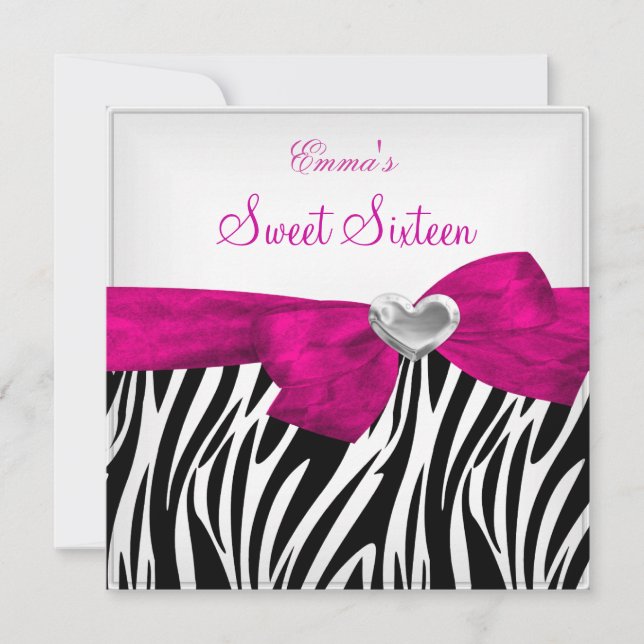 Invitación Dulce Dieciséis Leopardo Negro Plata 16 Fiestas 5 (Anverso)