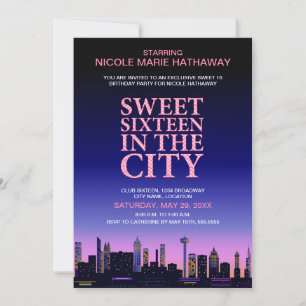 Invitación Dulce Dieciséis Posters de cine Fiesta