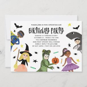 Invitación Dulce Divertida Fiesta de Cumpleaños de Halloween 