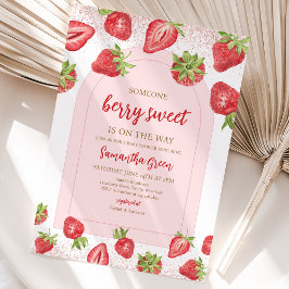 Invitación Dulce ducha de bebé Berry