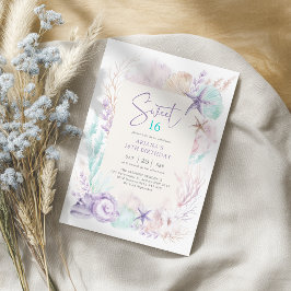 Invitación Dulce dulce de la sirena marina Ocean Under the Se