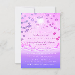 Invitación Dulce dulce dulce de marimacho rosa 16 ondulacione