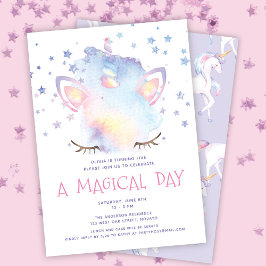 Invitación Dulce dulce fiesta de cumpleaños de Chica de unico