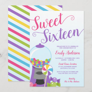 Invitación Dulce dulce moderno 16
