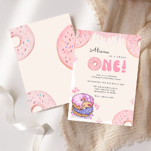 Invitación Dulce dulce Una acuarela no cumple 1 año