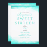 Invitación Dulce elegante moderno 16 de la playa de la<br><div class="desc">Personalizar para cualquier acontecimiento.</div>