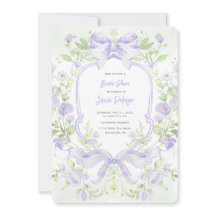Dulce Escudo con Lavender Bows Bridal Shower