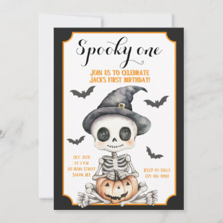 Invitación Dulce Espeluznante | Cumpleaños de Halloween del e