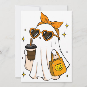 Invitación Dulce Fantasma de la Temporada Espeluznante con Ca