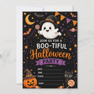 Invitación Dulce Fantasma Halloween