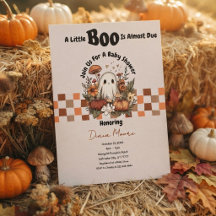 Dulce Fantasma y Calabaza Otoño Halloween Baby Sho
