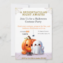 Dulce Fantasma y Disfraz de Halloween de Calabaza