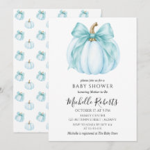 Dulce Fiesta de Baby Shower de Calabacita Azul