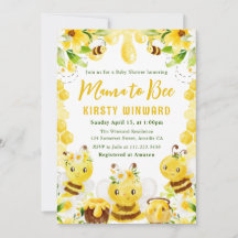 Dulce fiesta de bebé de abejas melíferas florales 
