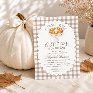 Invitación Dulce Fiesta de Bebé Little Cutie Pie