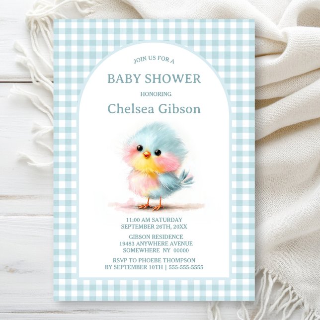 Invitación Dulce Fiesta de Bebé Pájaro Bebé (Subido por el creador)