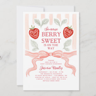 Invitación Dulce Fiesta de Bienvenida para Bebé Arco Rosa Fre