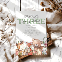 Dulce Fiesta de cumpleaños de animales de Woodland