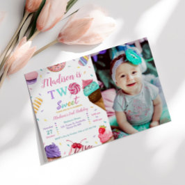 Invitación Dulce fiesta de cumpleaños de foto
