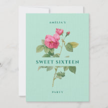 Dulce fiesta de cumpleaños de Green Floral de 16 m