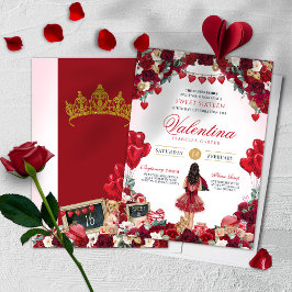 Invitación Dulce fiesta de cumpleaños de San Valentín