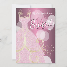 Invitación Dulce fiesta de cumpleaños número 16