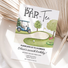 Invitación Dulce Fiesta de Golf de Cumpleaños Par-Tee, cualqu