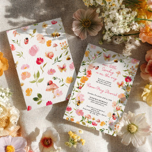 Invitación Dulce Fiesta de Jardín de Primavera para el Bebé L