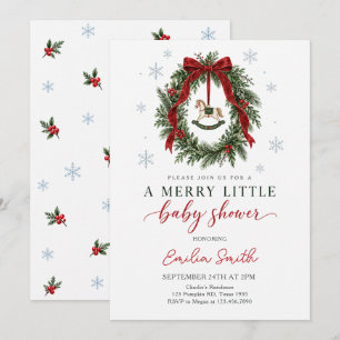 Invitación Dulce Fiesta de Navidad para el Caballo de Juguete