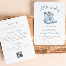 Dulce Fiesta del Bebé: Pequeño Niño Vaquero Azul