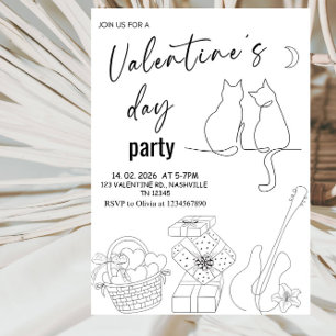 Invitación Dulce Fiesta del Día de San Valentín Amor
